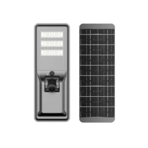 LUMINARIA SOLAR 60W ULTRA PROFESIONAL ALUMINIO 210LM/W PANEL MONOCRISTALINO BATERIA LIFEPO IP66 IK09 0ºC a 65ºC SENSOR DE MOVIMIENTO