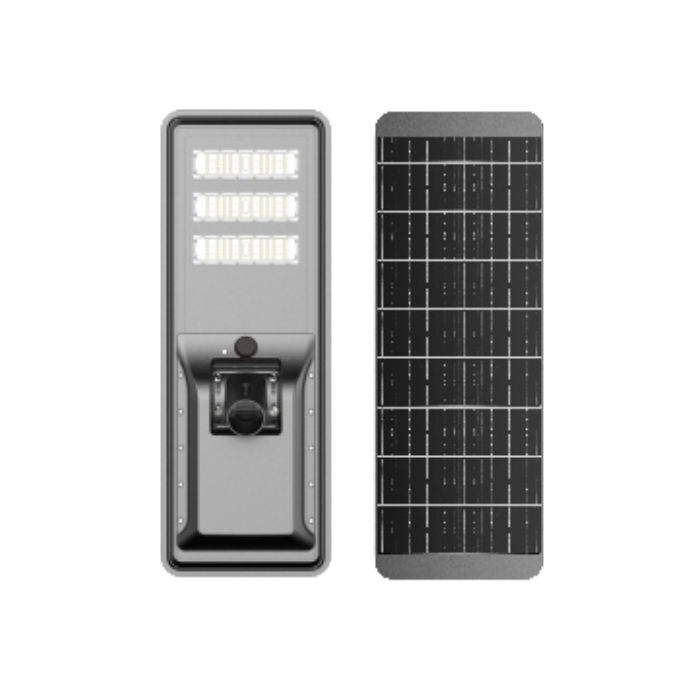 LUMINARIA SOLAR 60W ULTRA PROFESIONAL ALUMINIO 210LM/W PANEL MONOCRISTALINO BATERIA LIFEPO IP66 IK09 0ºC a 65ºC SENSOR DE MOVIMIENTO