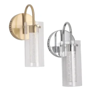 APLIQUE DE PARED "OPALUX" RIGEL I CROMADO