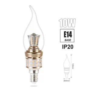 FOCO CORN TRICOLOR "OPALUX" 10W E14 VELA COLA