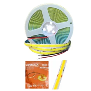 CINTA LED COB "OPALUX" 480LED/MT 5MTS 220V NEUTRO