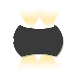 APLIQUE DE PARED "OPALUX" PYXIS 4 NEGRO